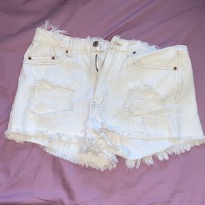 White Festival Shorts